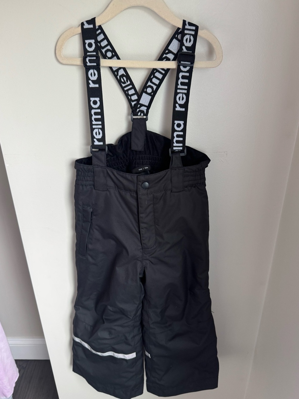 Reima Kulku Black Winter Snow Pants Size 4T